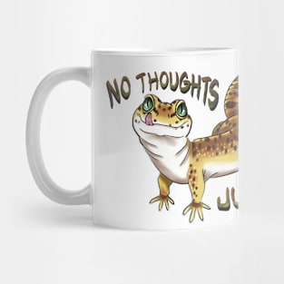 No thoughts just vibes leopard gecko Mug